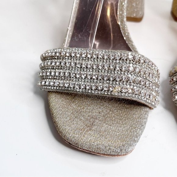 BADGLEY MISCHKA  COLLECTION Becca Sandal in Platino size 7 - Picture 4 of 9